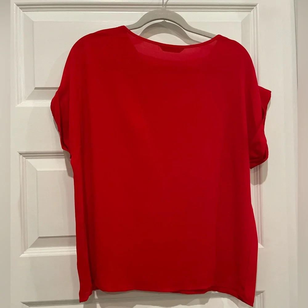 SHEIN- Red Blouse- Size Large